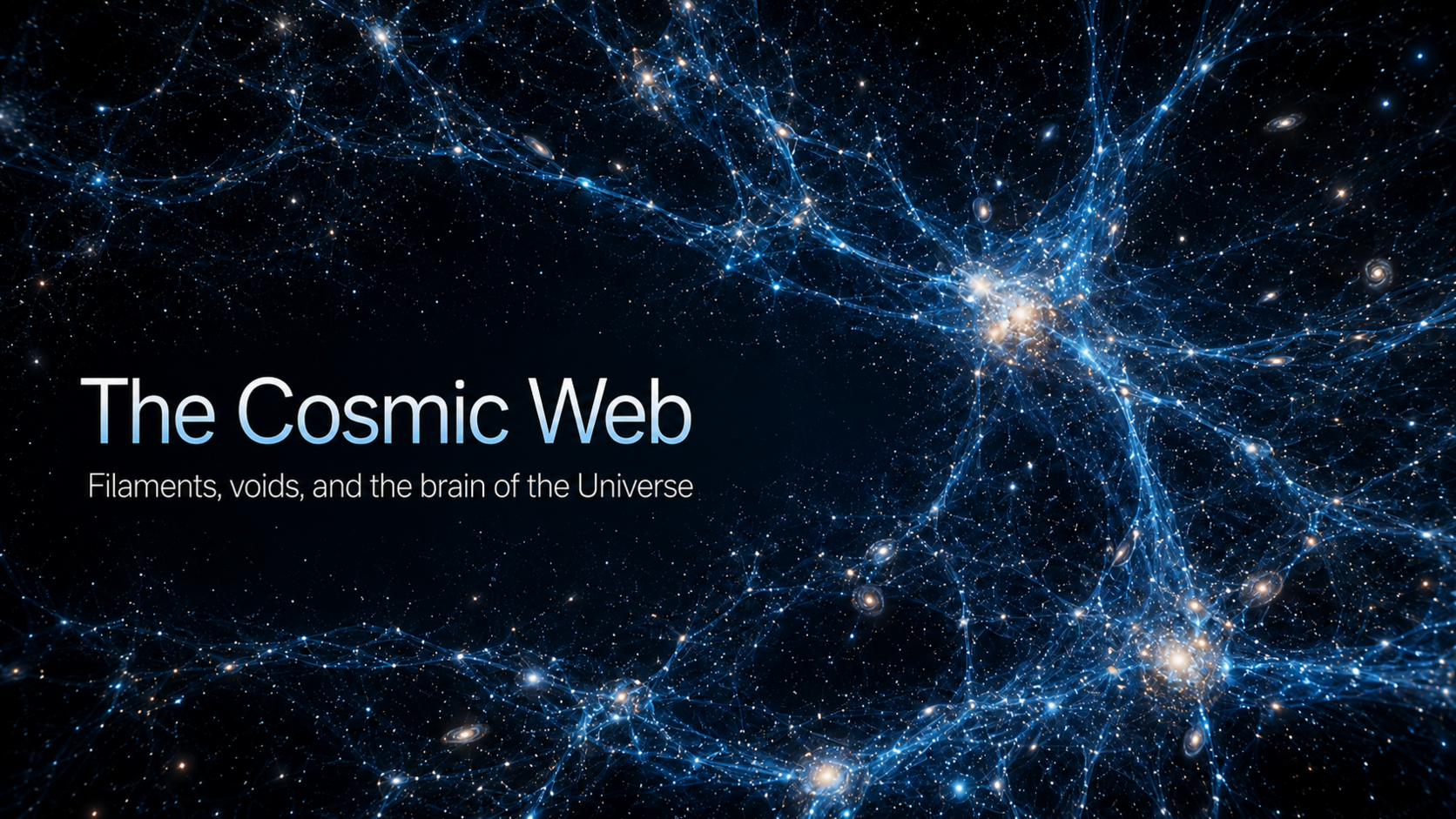 Artistic scientific visualization of the cosmic web